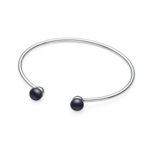 Bratara fixa argint cu perle naturale negre DiAmanti SK22535B_B-G (Argint 925‰ 3,3 g.)